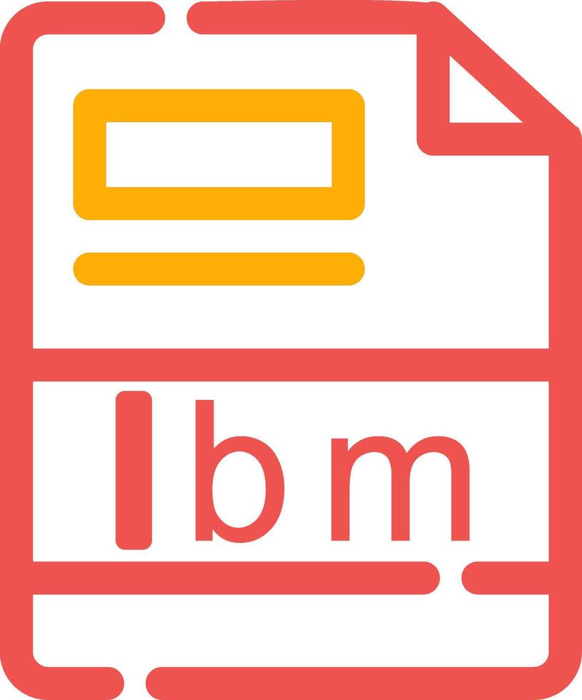 lbm Creative Icon Design vector