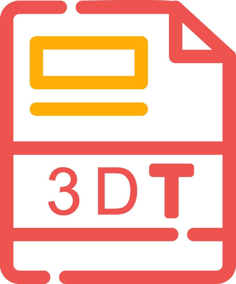 3DT Creative Icon Design vector