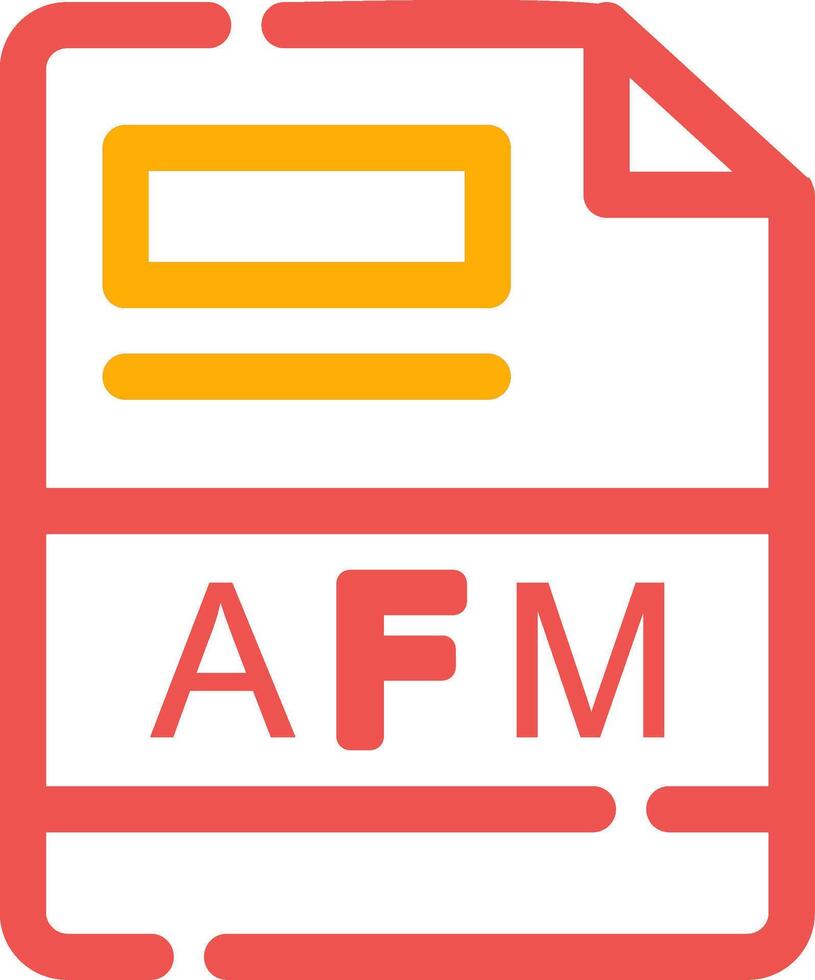 afm creativo icono diseño vector