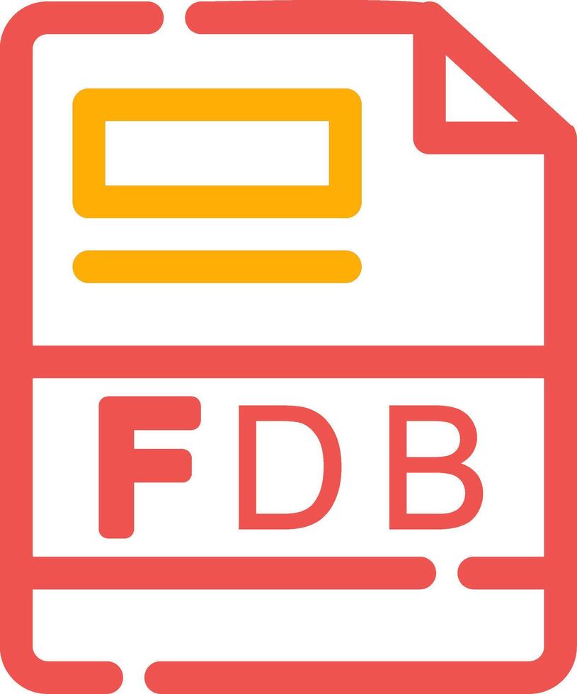FDB Creative Icon Design vector