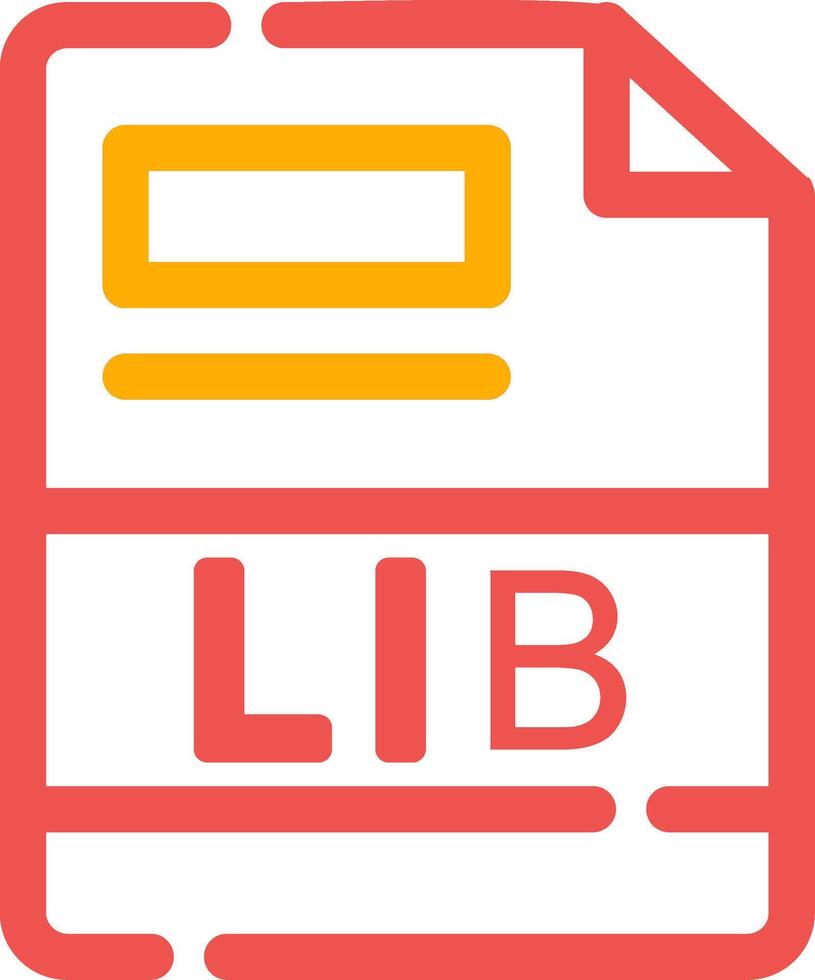 LIB Creative Icon Design vector