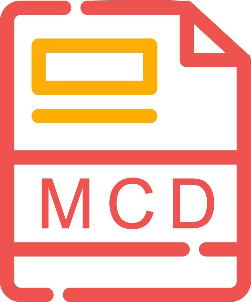 MCD Creative Icon Design vector