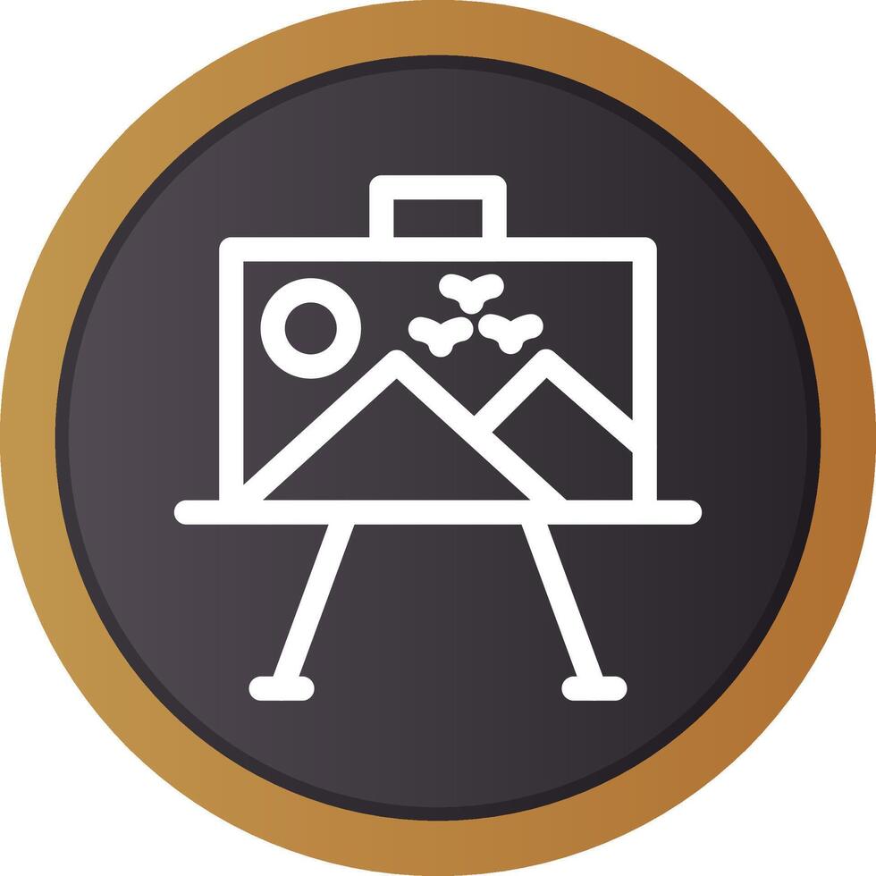 Paint Canvas Creative Icon Design vector
