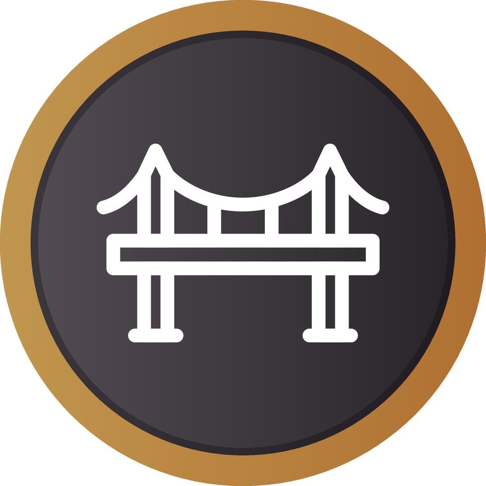 diseño de icono creativo de puente vector