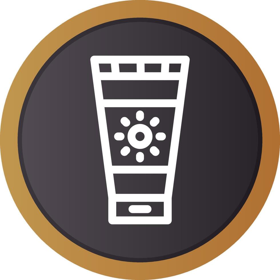 Sunscreen Creative Icon Design vector