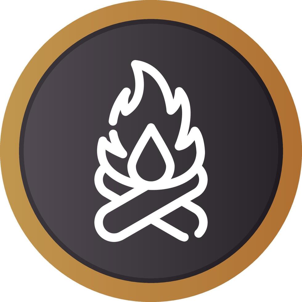 Winter Fire Creative Icon Design vector