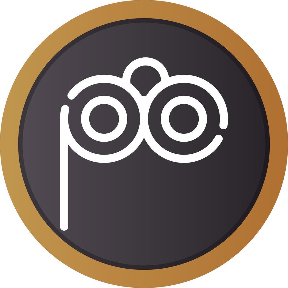 Lorgnette Glasses Creative Icon Design vector