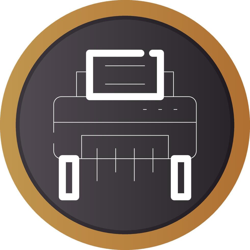 Paper Shredder Creative Icon Design vector