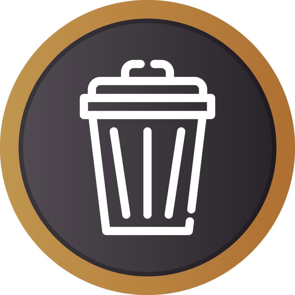 Trash Can Creative Icon Design vector