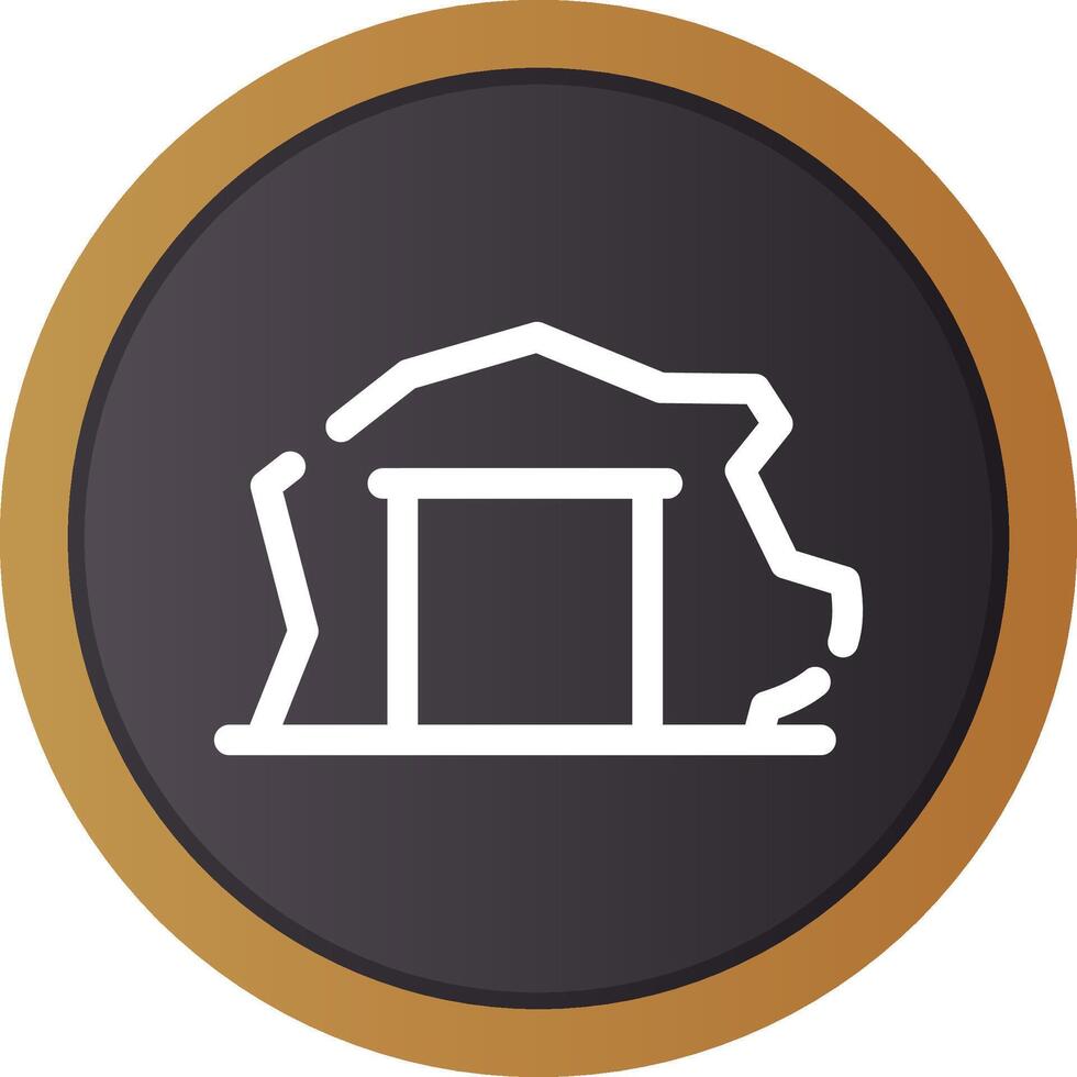Mining Tunnel Creative Icon Design vector