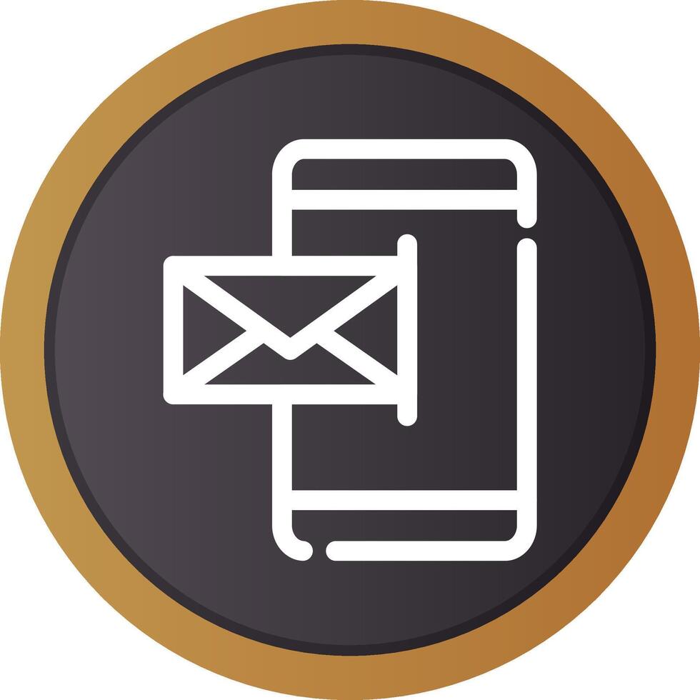 Mobile Email Creative Icon Design vector