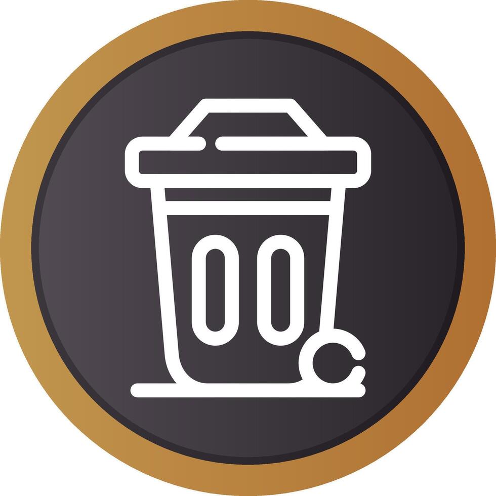 Dustbin Creative Icon Design vector