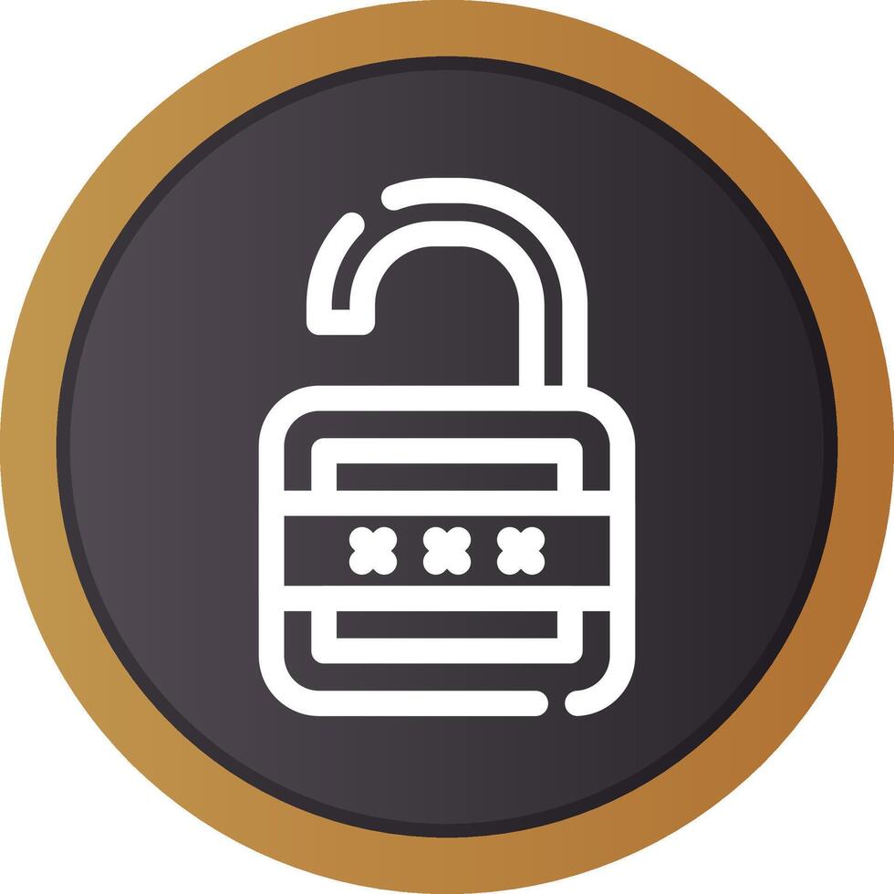 Lock Open Creative Icon Design vector