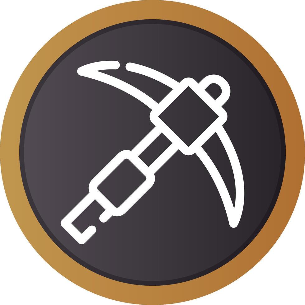 Pickaxe Creative Icon Design vector