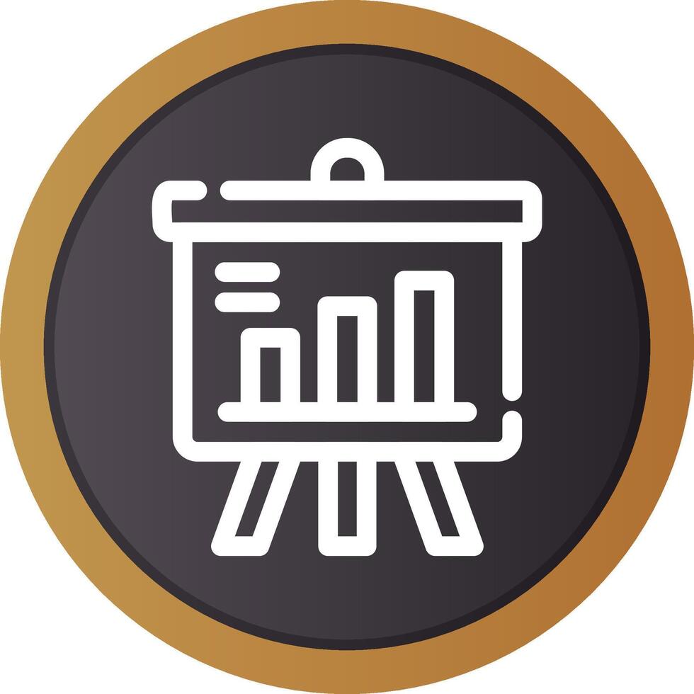 Projector Screen Creative Icon Design vector