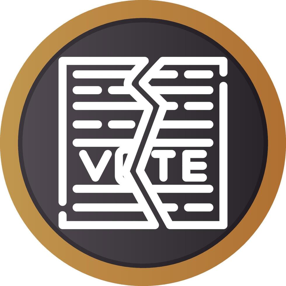 Ballot Creative Icon Design vector