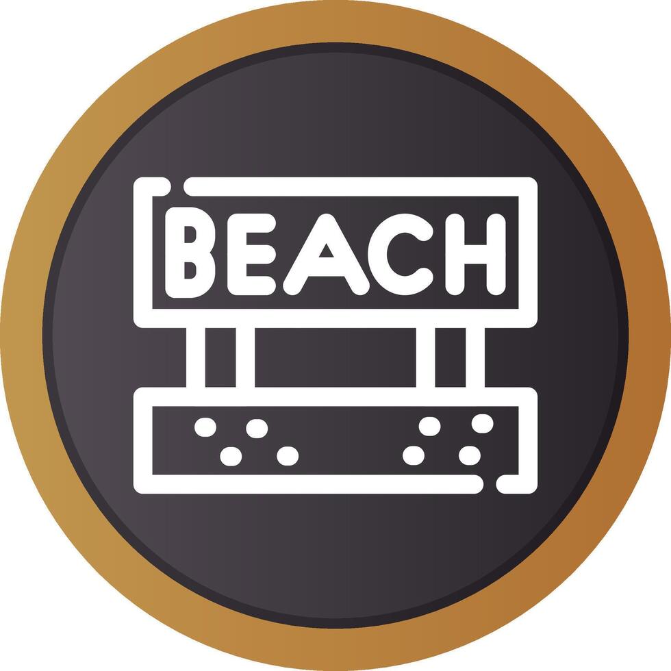 diseño de icono creativo de playa vector