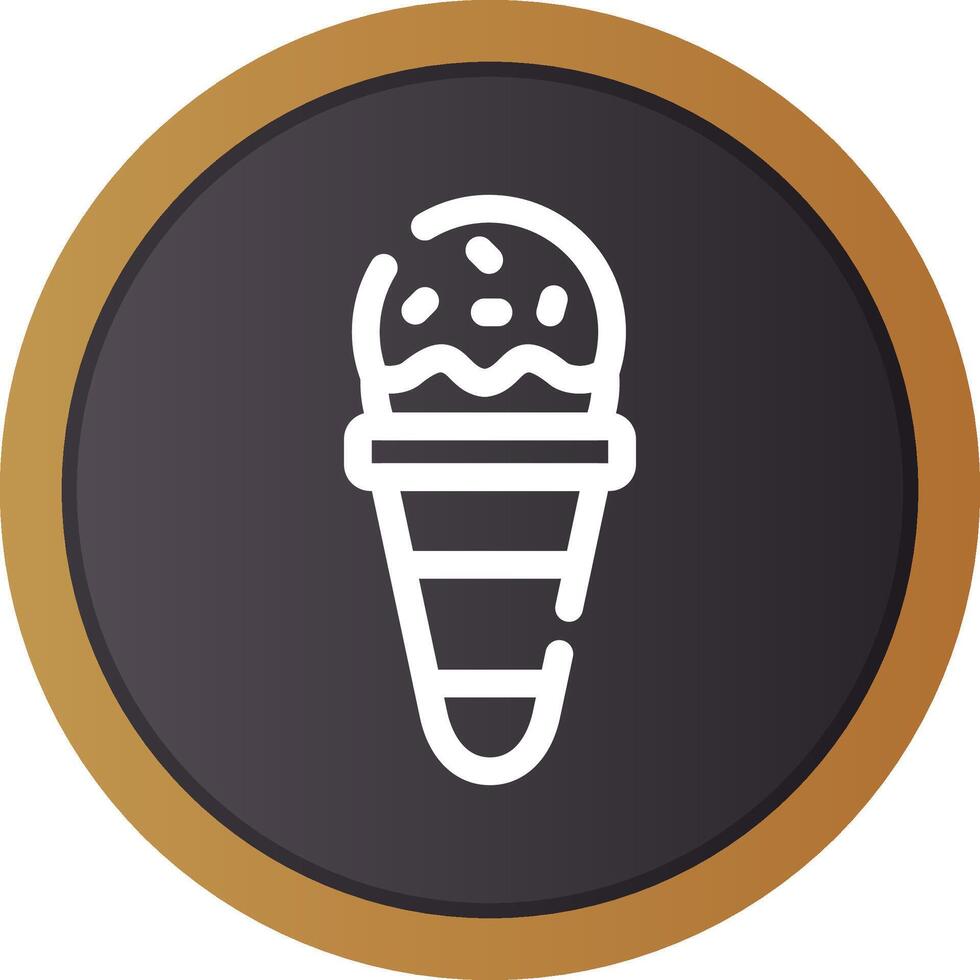 Ice Cream Cone Creative Icon Design vector