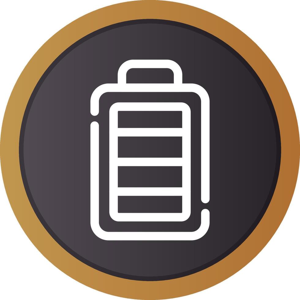 Full Battery Creative Icon Design vector