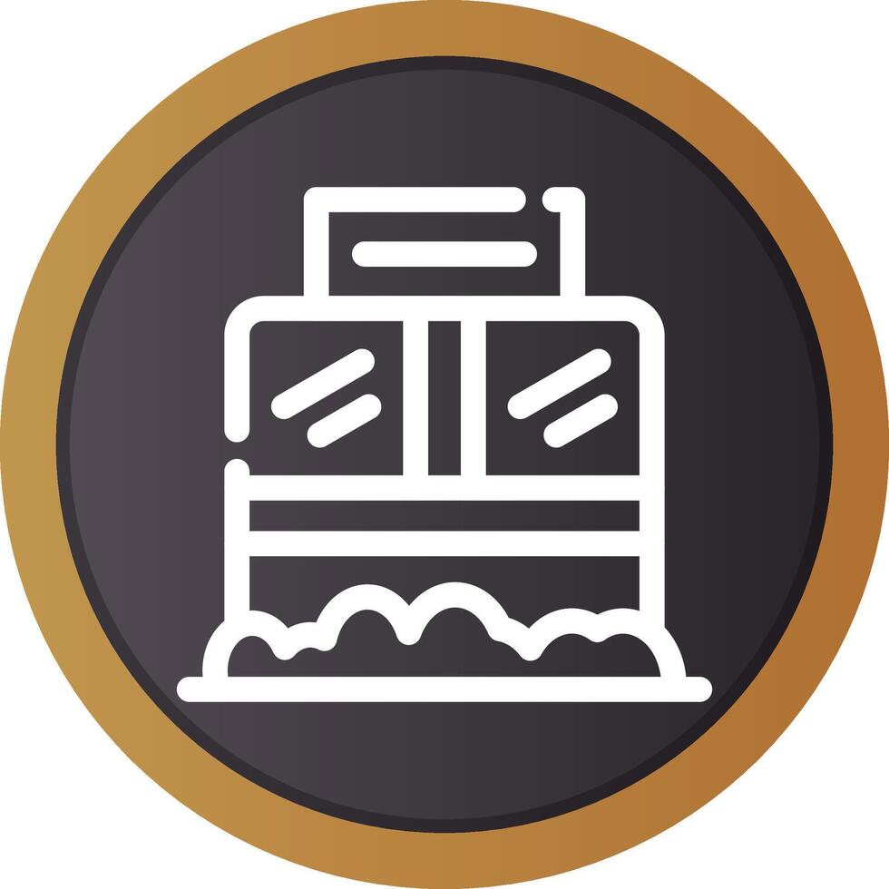 Ticket Box Creative Icon Design vector