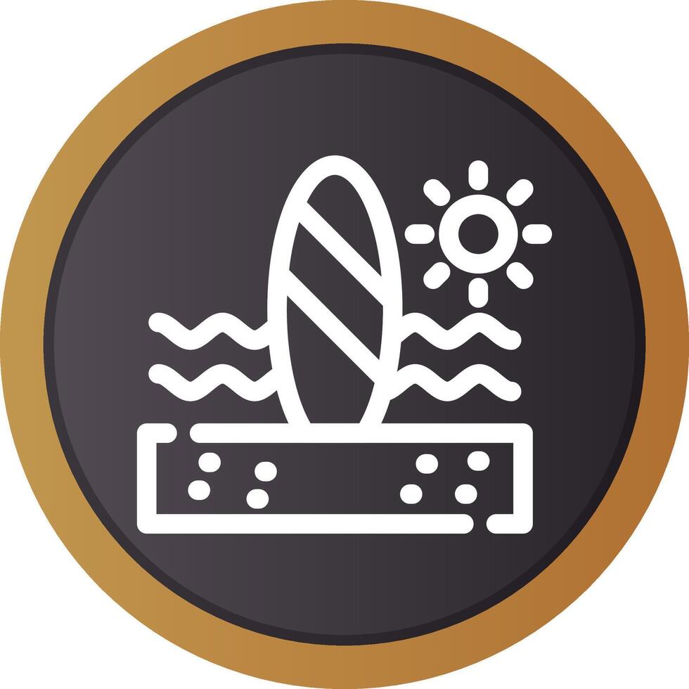 Paddle Surf Creative Icon Design vector