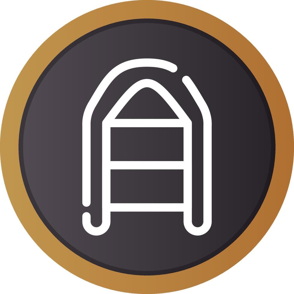 Inflatable Boat Creative Icon Design vector