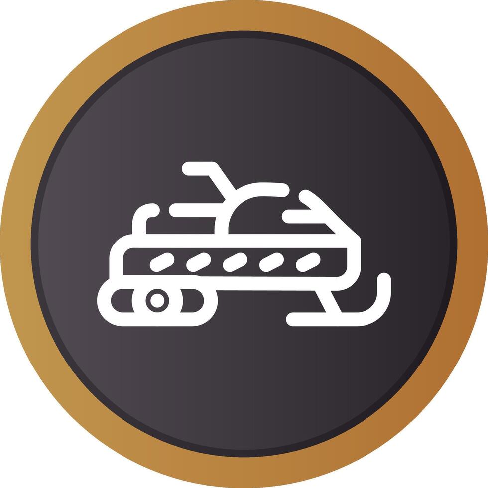 Snowmobile Creative Icon Design vector