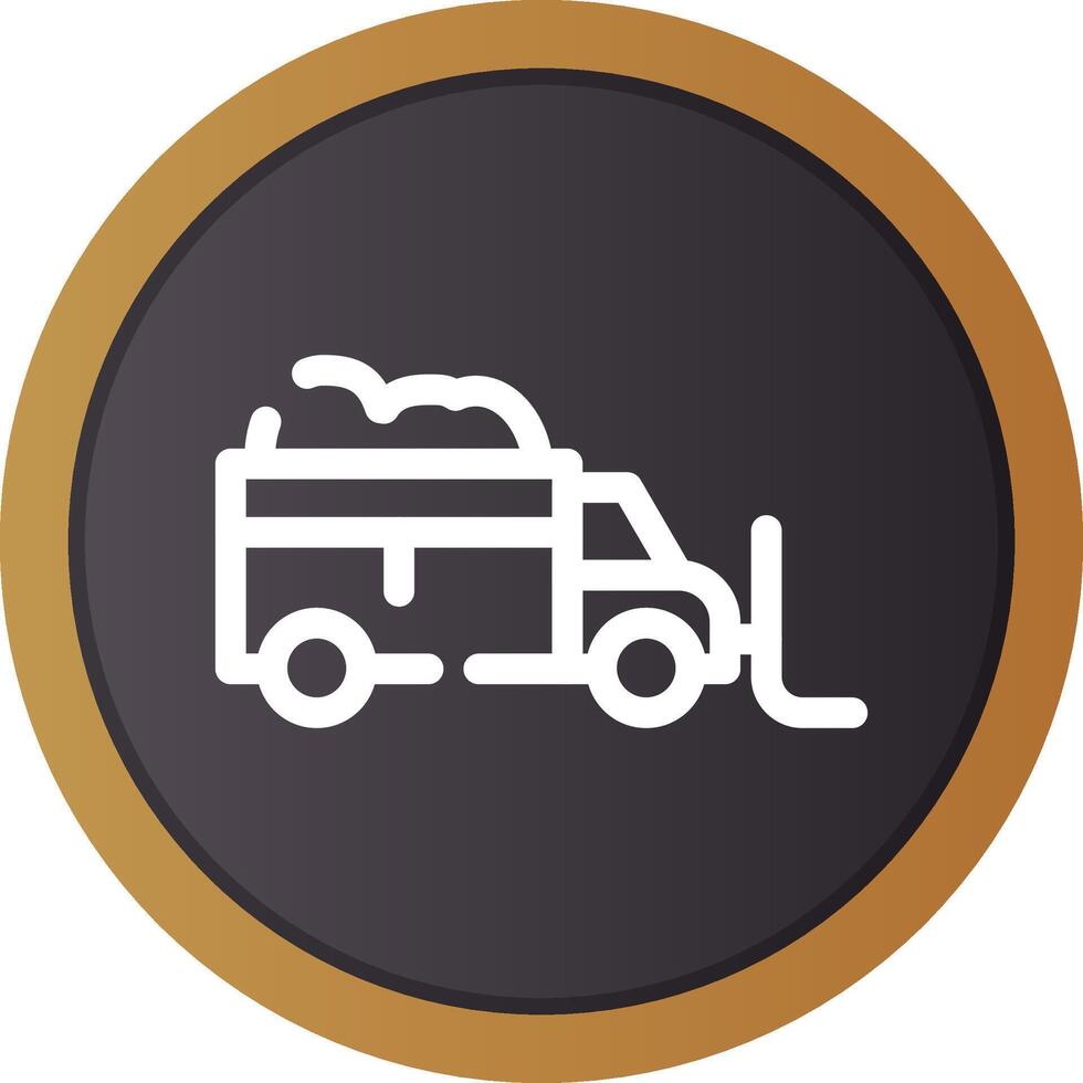 Snowplow Creative Icon Design vector