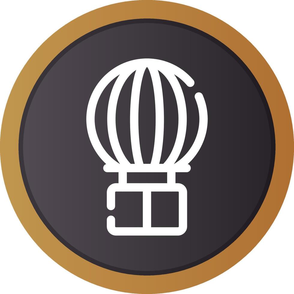 Hot Air Balloon Creative Icon Design vector