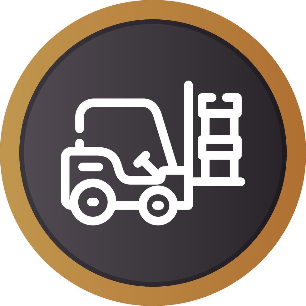 Forklift Creative Icon Design vector