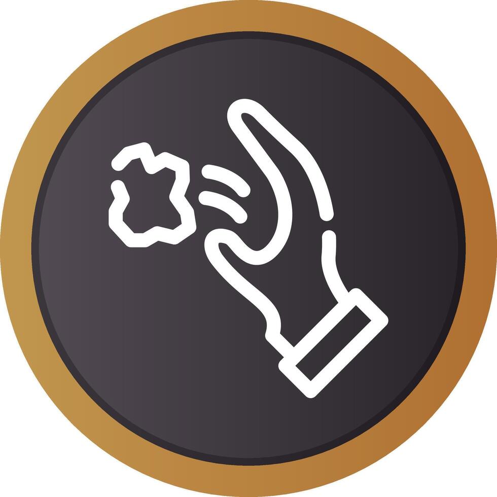 Throwing Trash Creative Icon Design vector