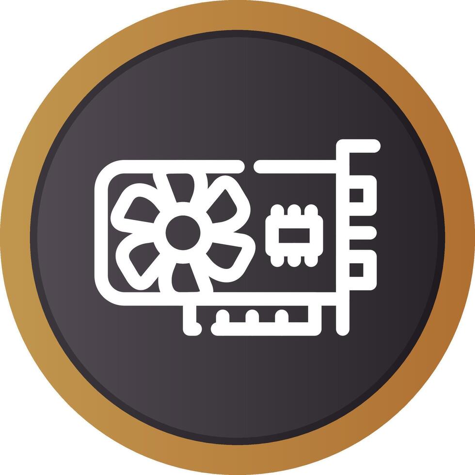 Graphic Card Creative Icon Design vector