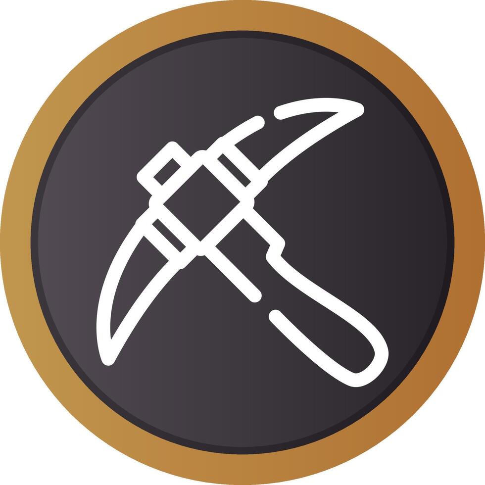 Pickaxe Creative Icon Design vector