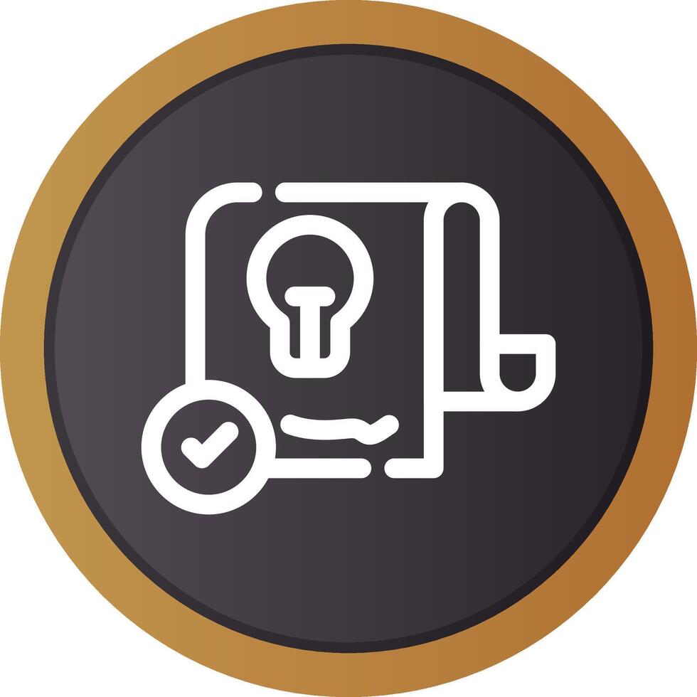 Patent Creative Icon Design vector