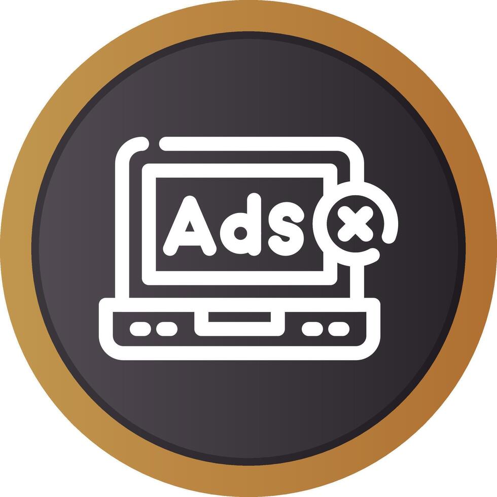 Online Advertising Creative Icon Design vector