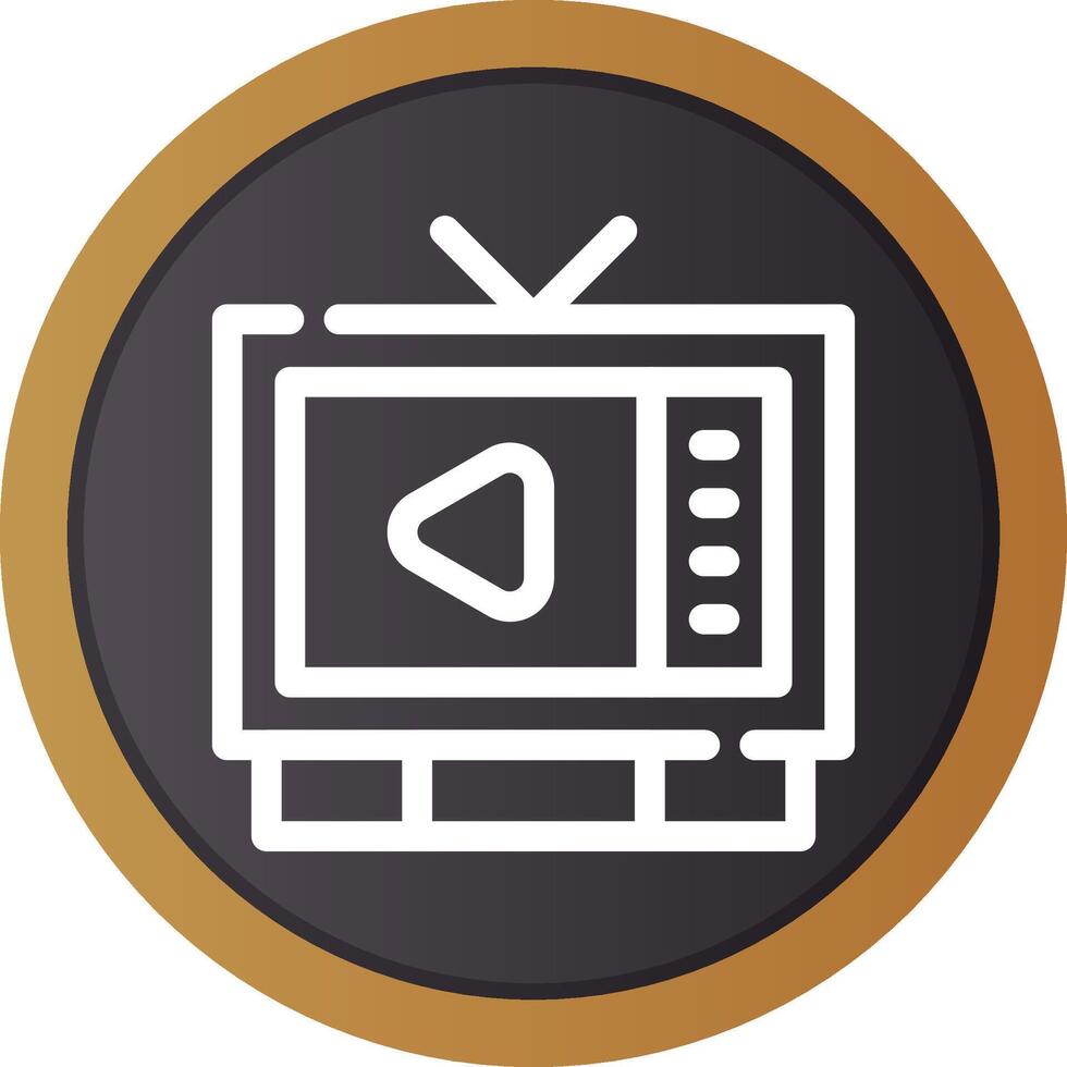 Watching TV Creative Icon Design vector