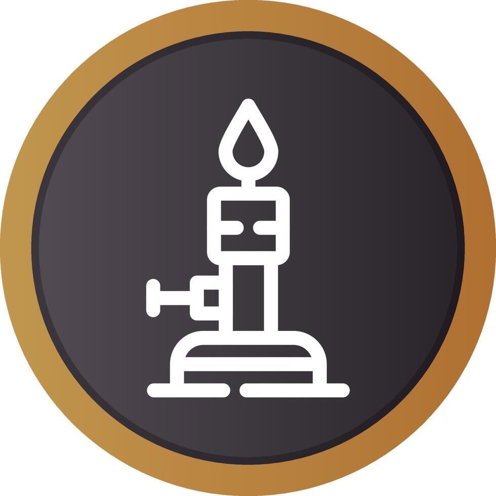 Bunsen Burner Creative Icon Design vector