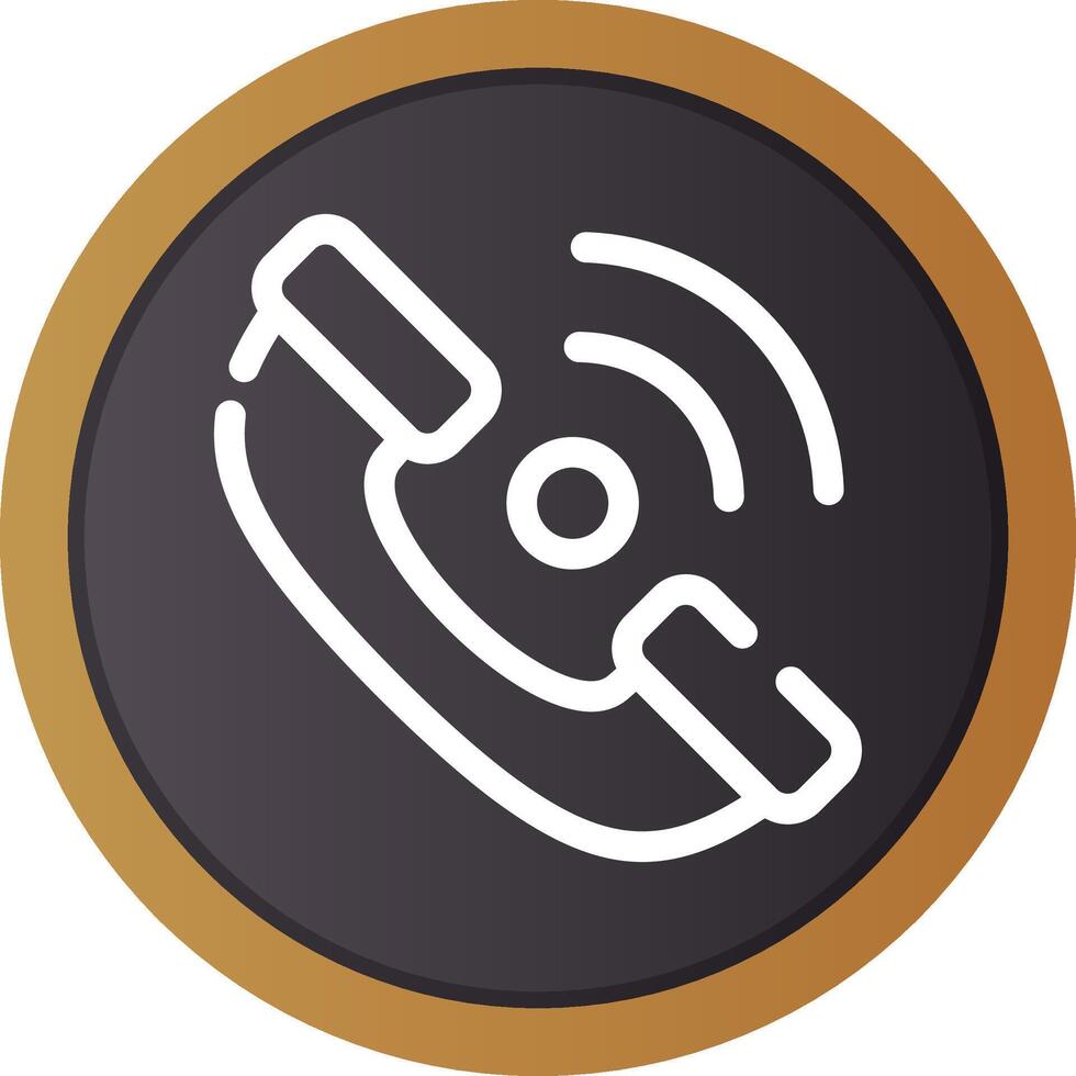 Phone Receiver Creative Icon Design vector