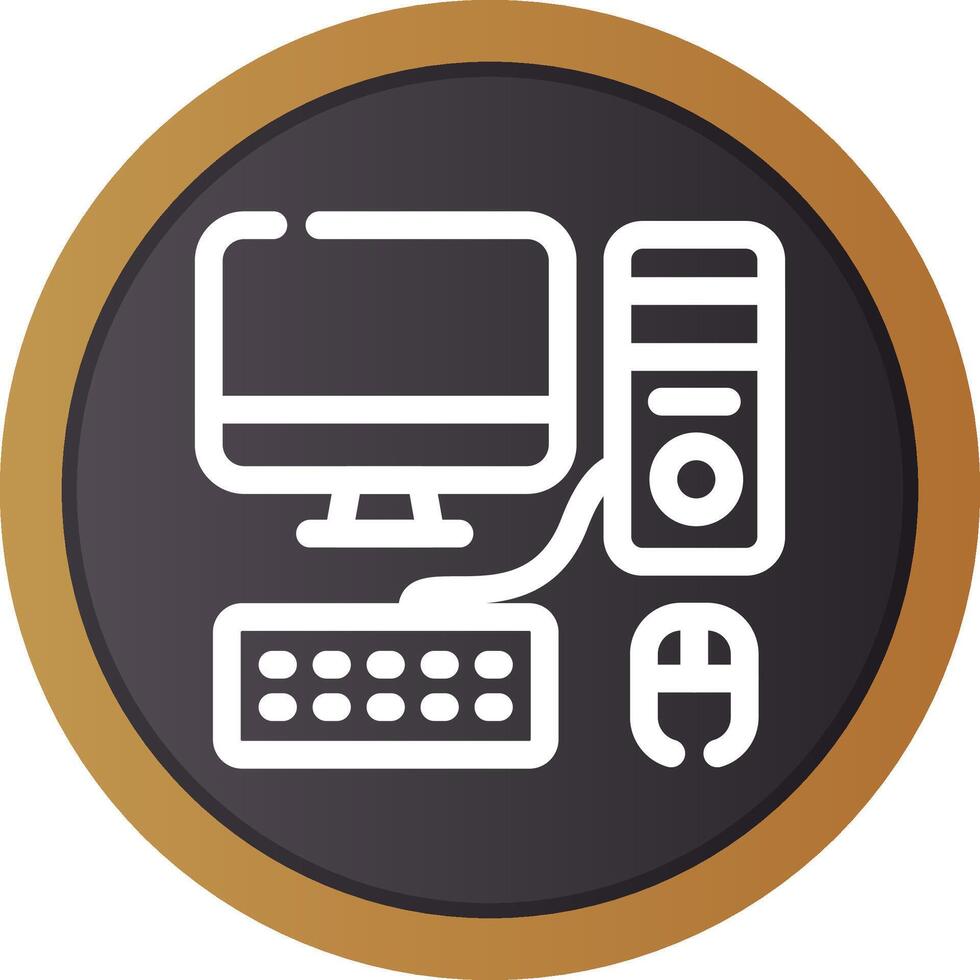 Computer Creative Icon Design vector