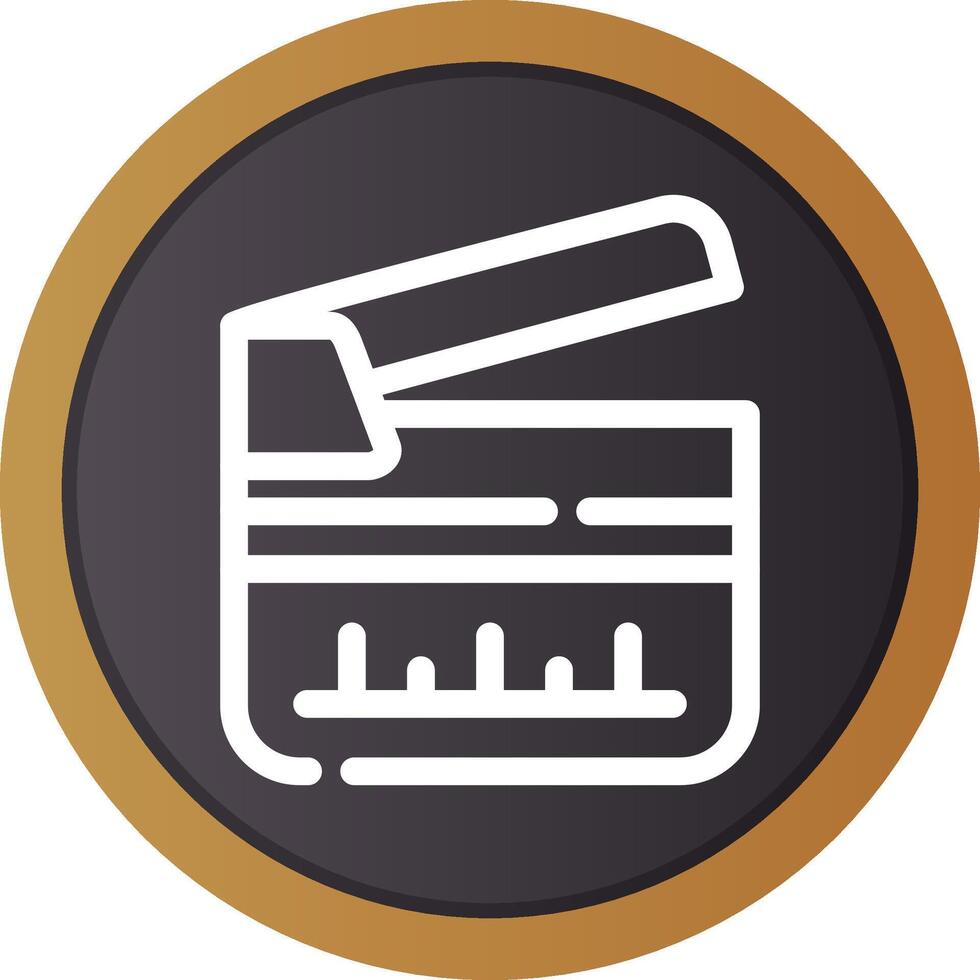 Clapperboard Creative Icon Design vector