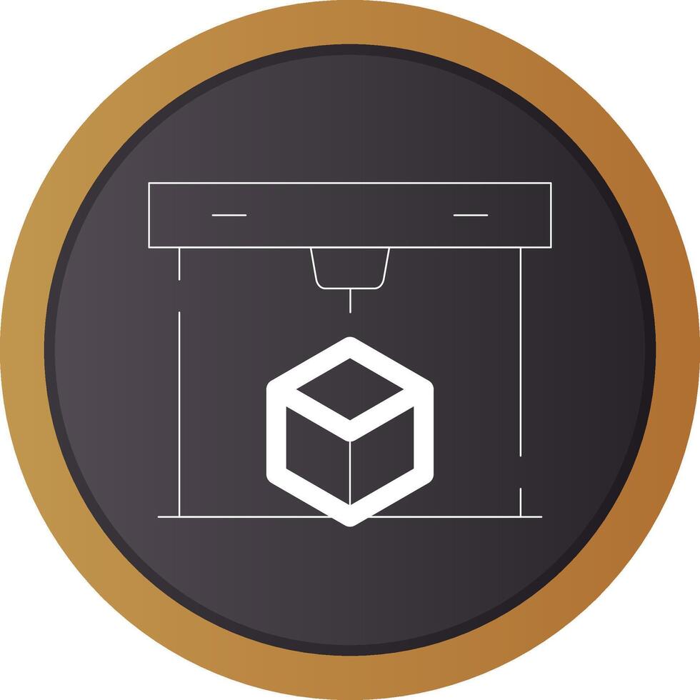 3D Printing Creative Icon Design vector