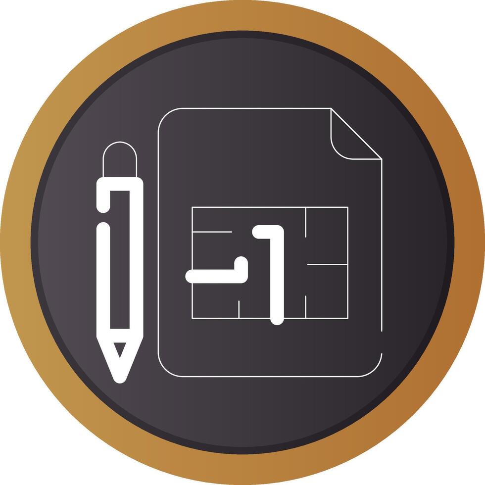 Blueprint Creative Icon Design vector