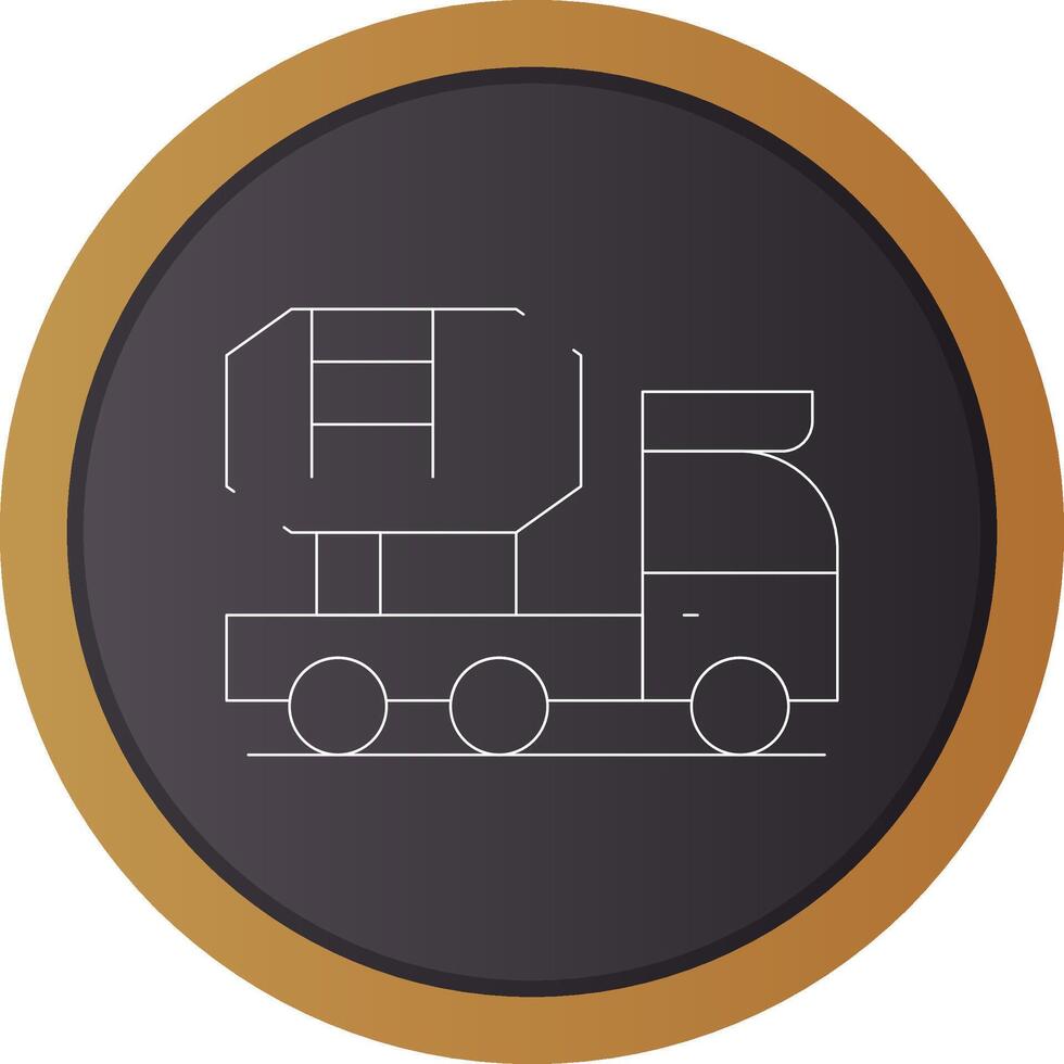 Mixer Truck Creative Icon Design vector