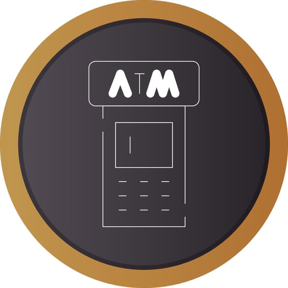 ATM Machine Creative Icon Design vector