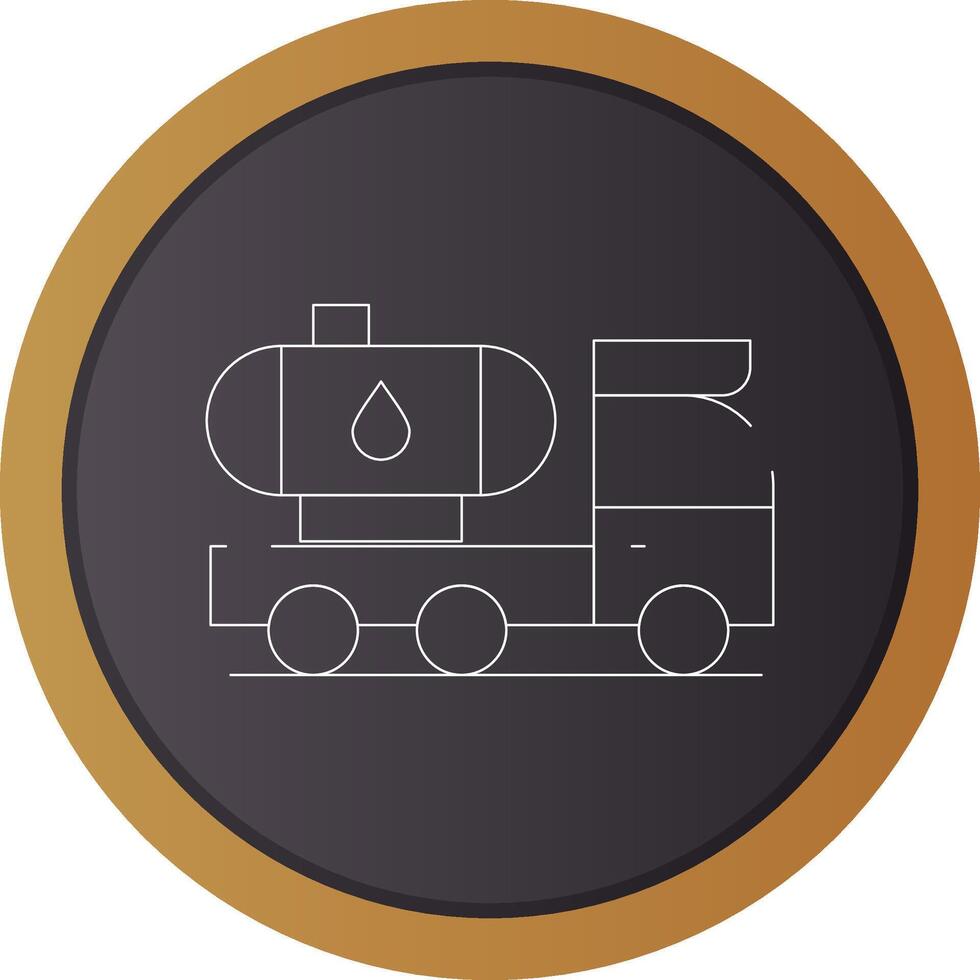 Tanker Truck Creative Icon Design vector