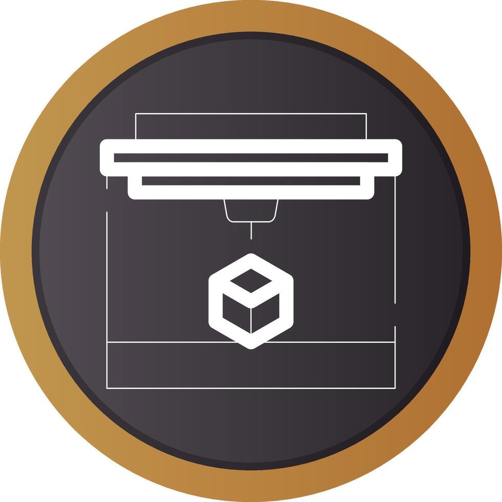 3D Printing Creative Icon Design vector