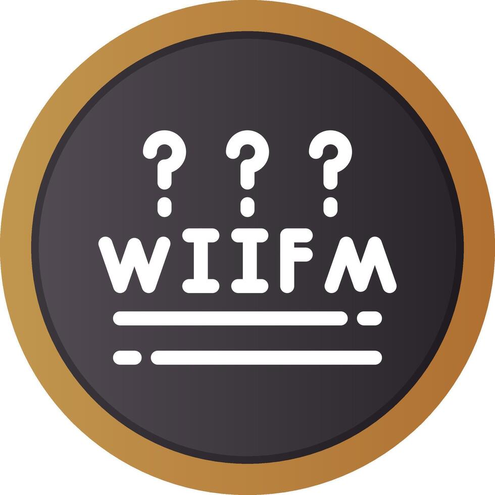WIIFM Creative Icon Design vector