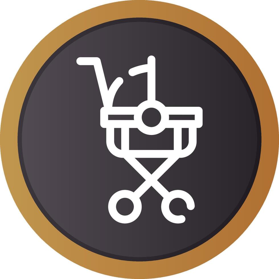 Stroller Creative Icon Design vector
