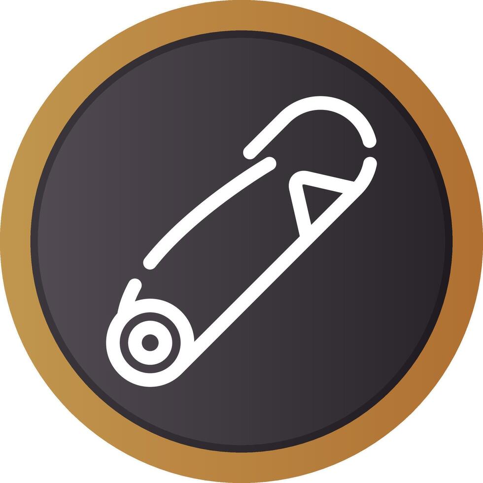 Safety Pin Creative Icon Design vector