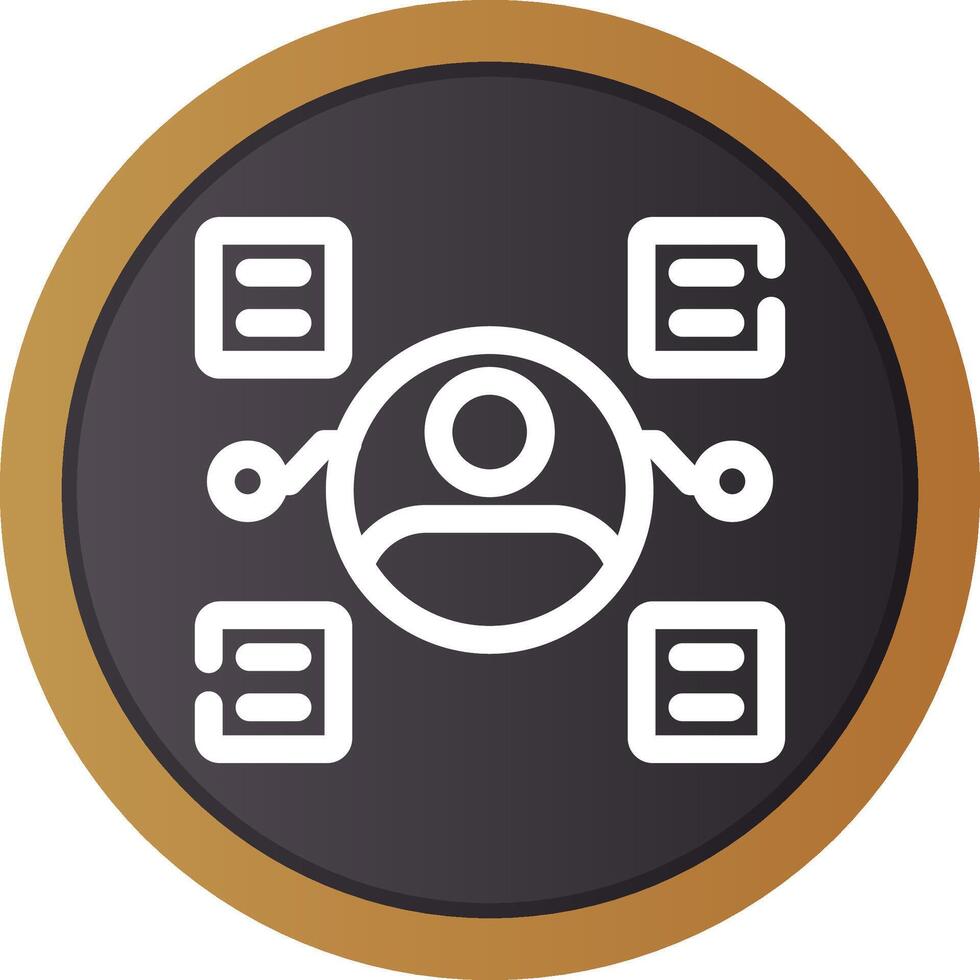 User Predictions Creative Icon Design vector